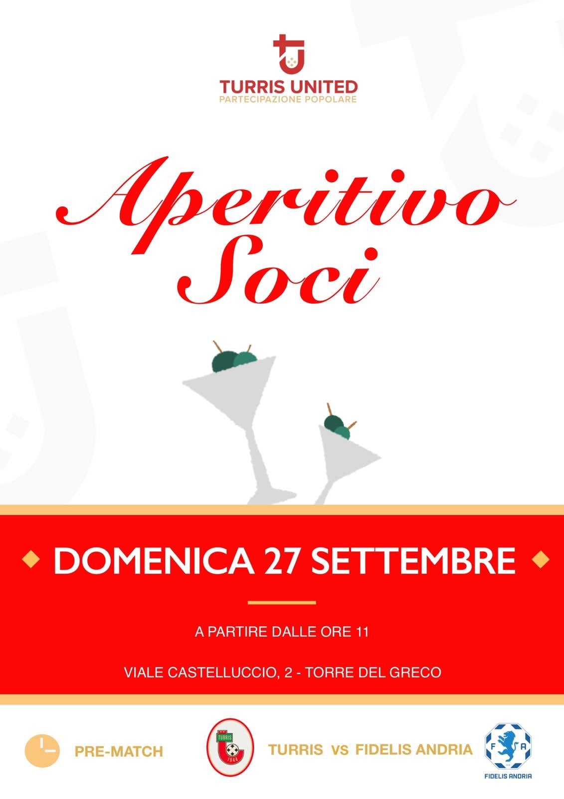 APERITIVO SOCI | TURRIS UNITED