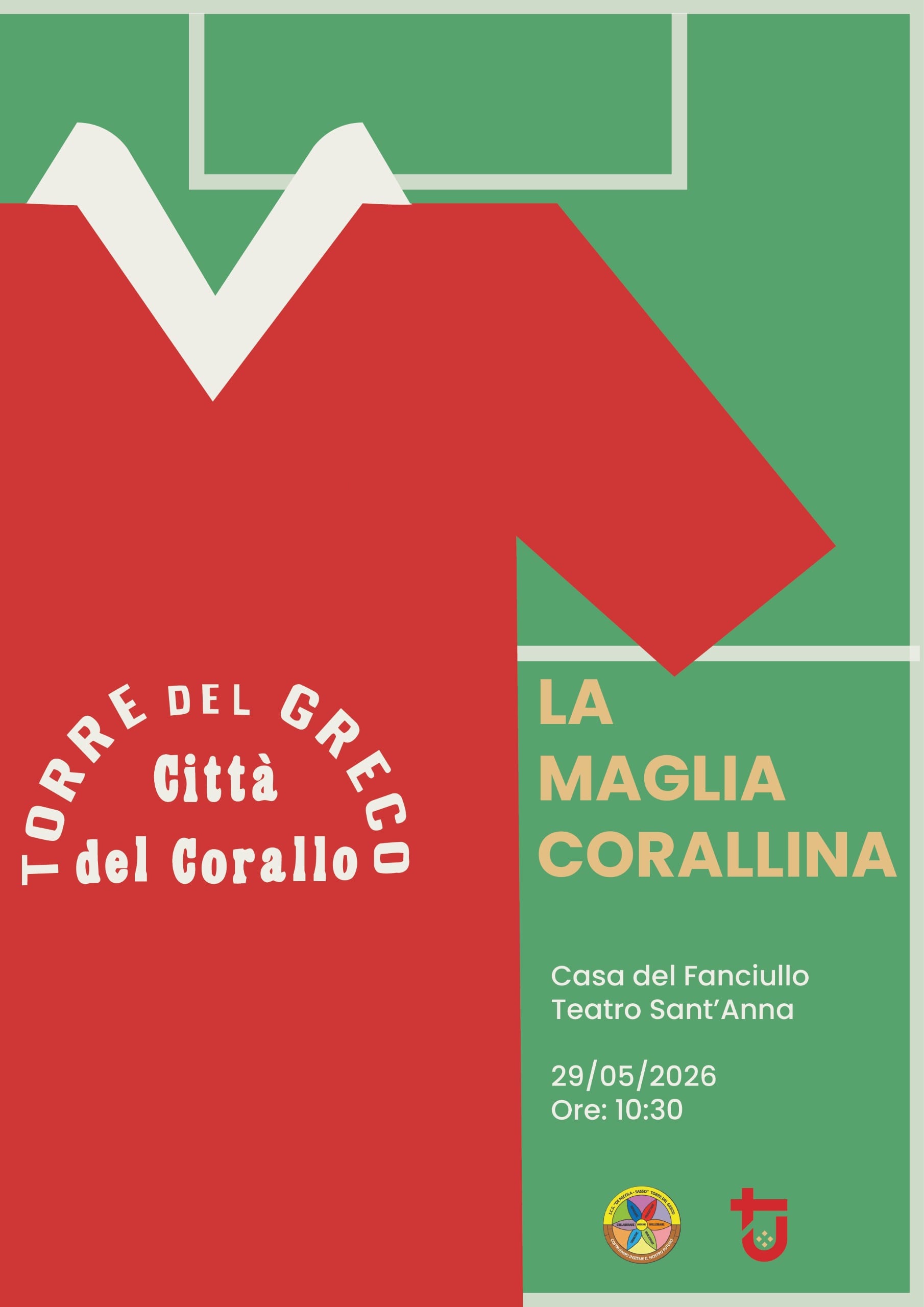 "La Maglia Corallina”: teatro, sport e valori in scena il 29 maggio